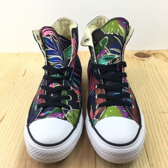 Converse CTAS Hi Top Tropical Print Size 10.5 Mens - Picture 7 of 8